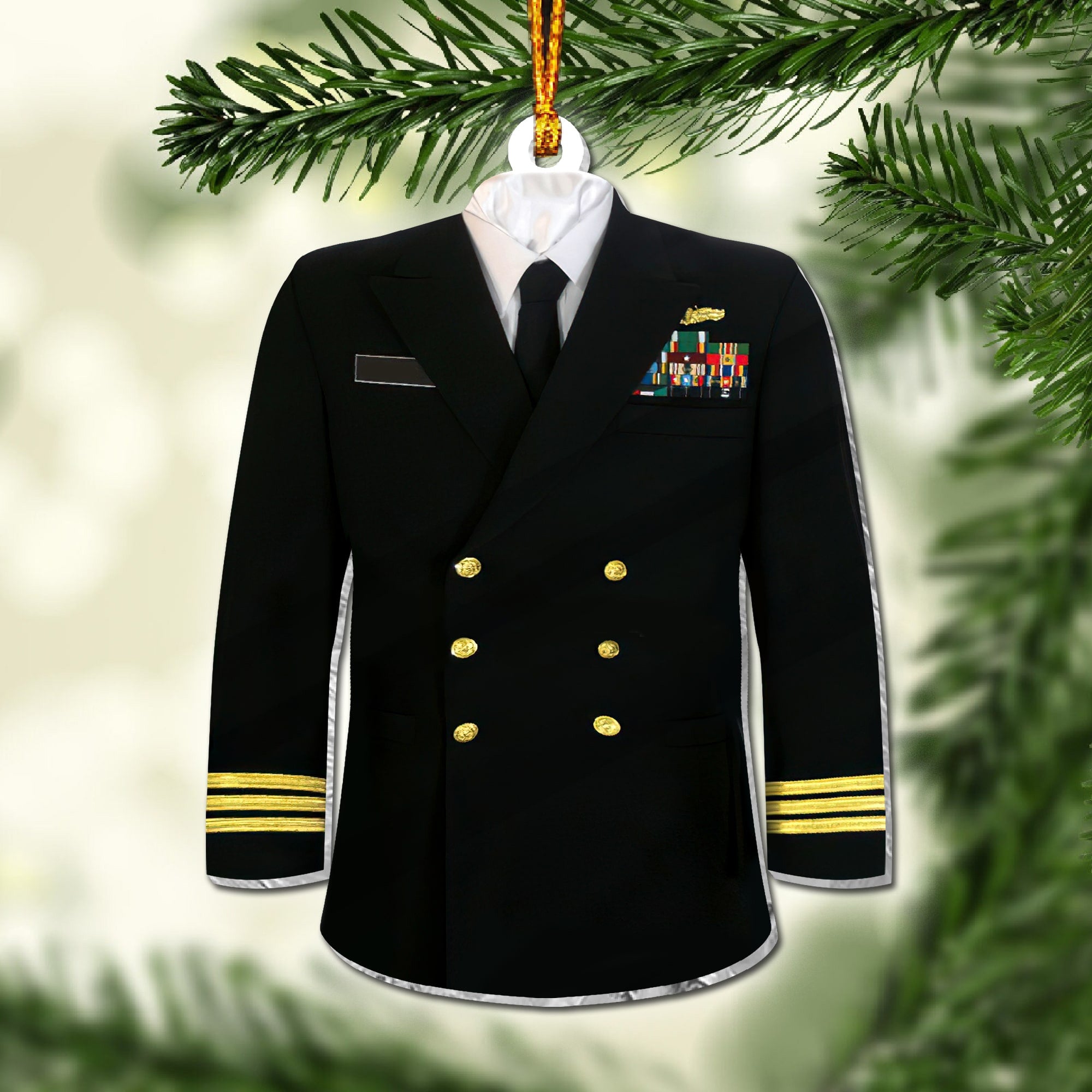 Premium Military Uniform US Veteran Ornament NPVC071001