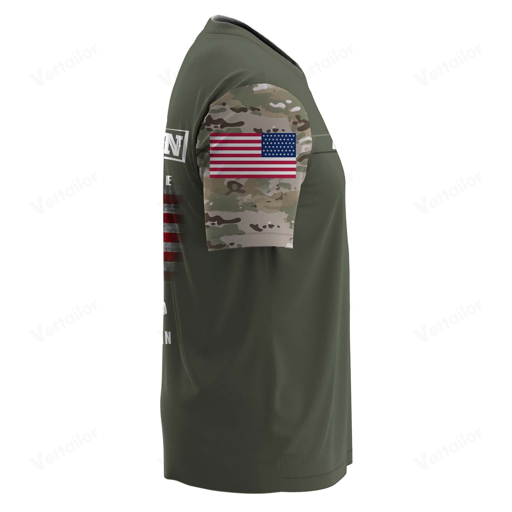 Veteran T-Shirt x "I Am A US Veteran" #000001