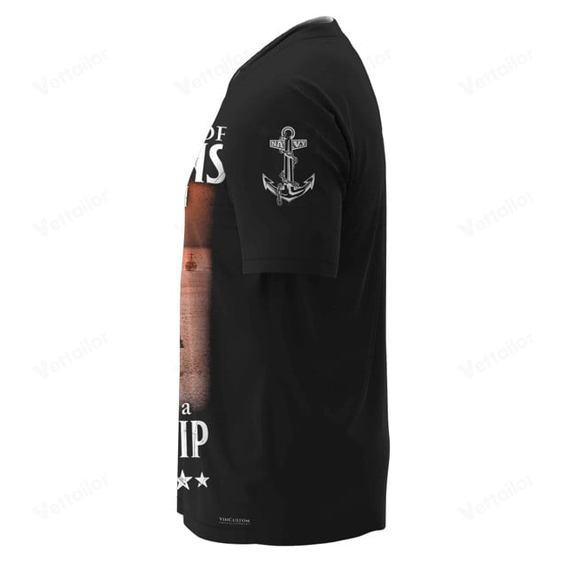 Custom Navy Ship T-Shirt x “Less Than 1% Of Americans Have Ever Seen The Sunset From A U.S. Navy Ship I Have”