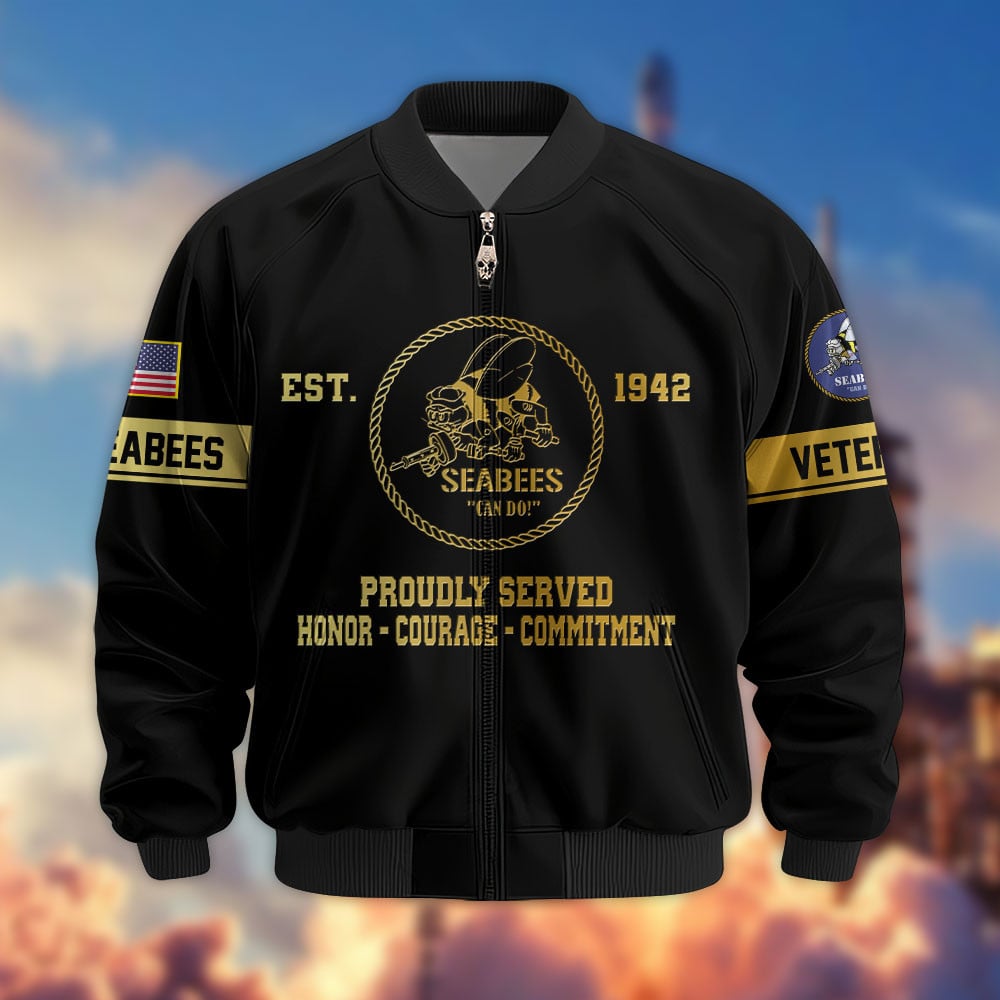 Premium Proudly Served US Veterans Bomber Jacket APHN090913, Gifts For US Veterans, Gifts For Veterans Day