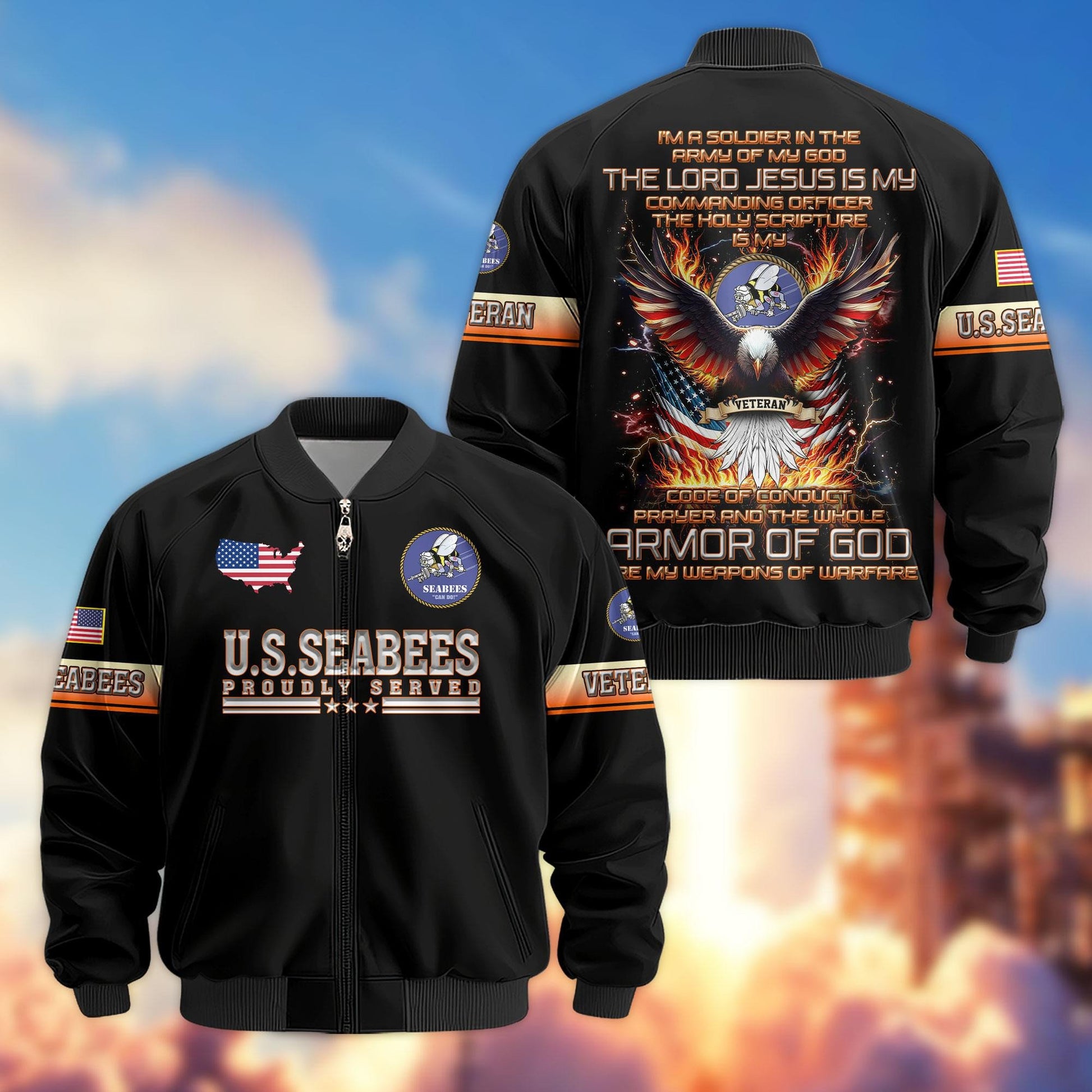 Premium US Veterans Bomber Jacket APHN071014, Gifts For US Veterans, Gifts For Veterans Day