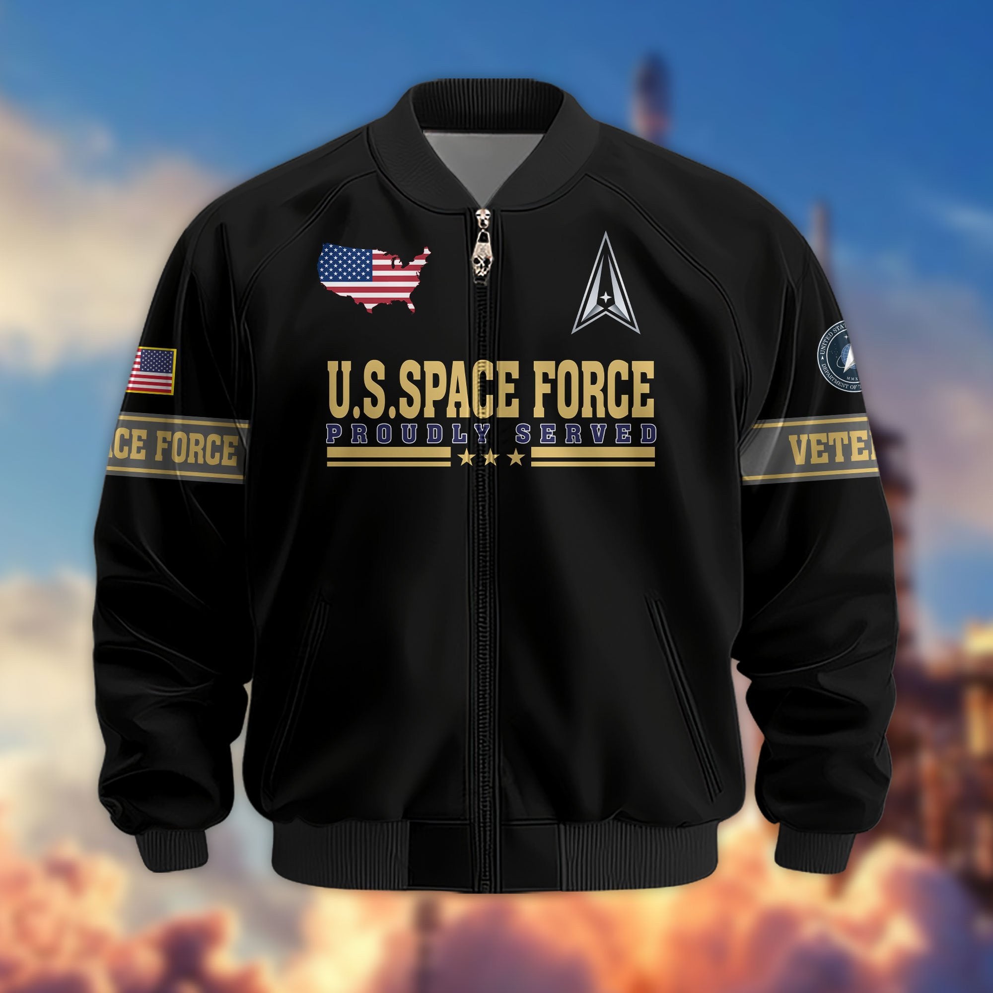 Premium Son Of America US Veterans Bomber Jacket APHN081011, Gifts For US Veterans, Gifts For Veterans Day