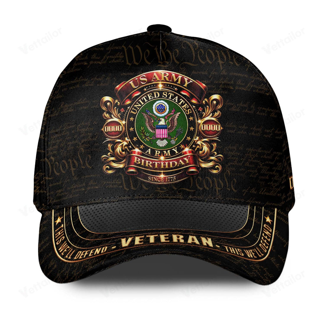 Customized 250th Army Birthday Hat All Over Printed #000452