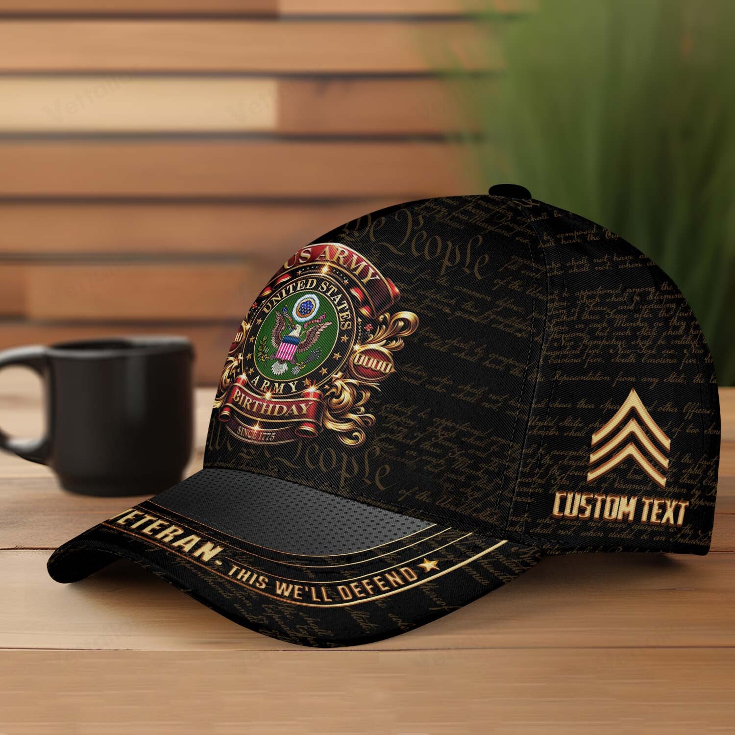 Customized 250th Army Birthday Hat All Over Printed #000452