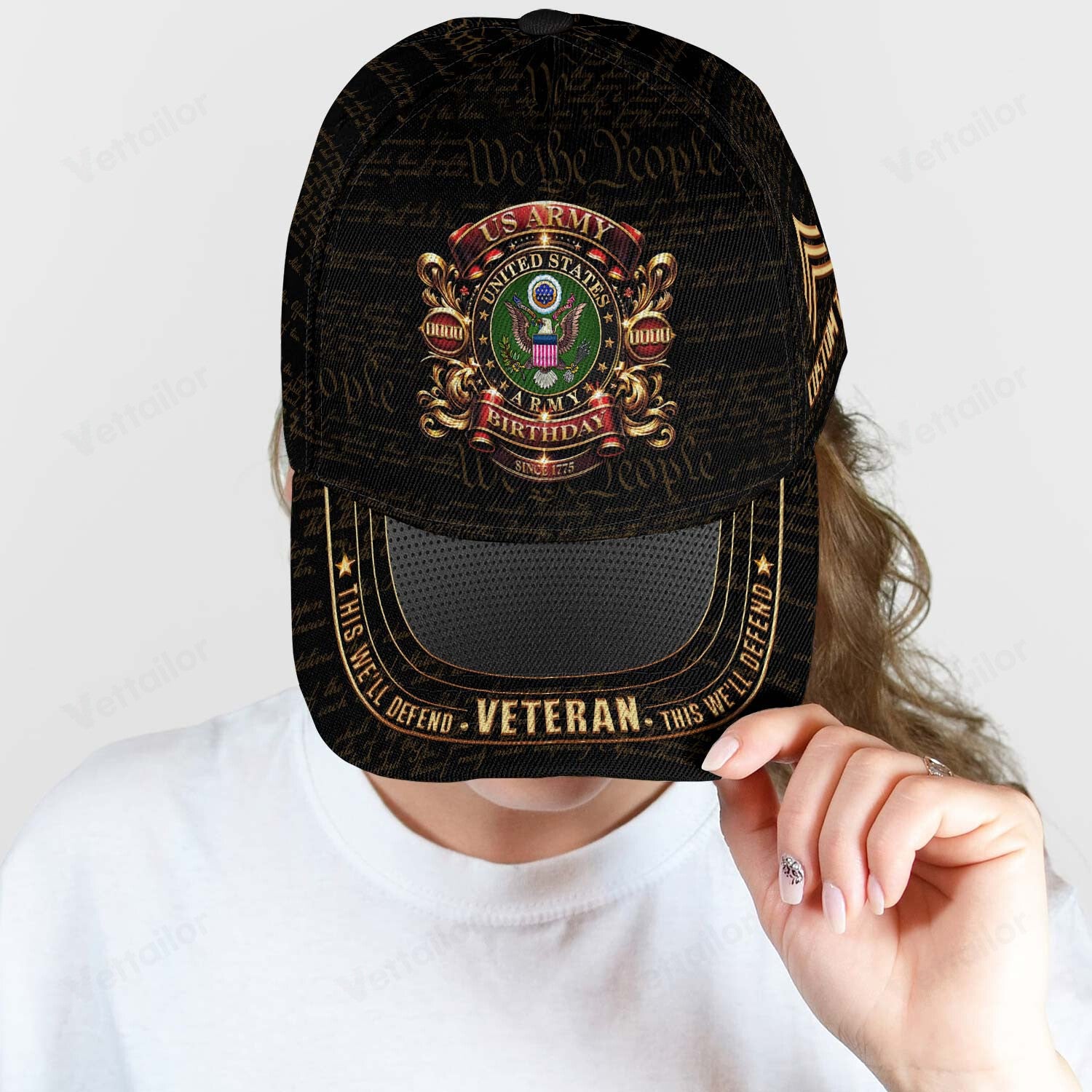 Customized 250th Army Birthday Hat All Over Printed #000452