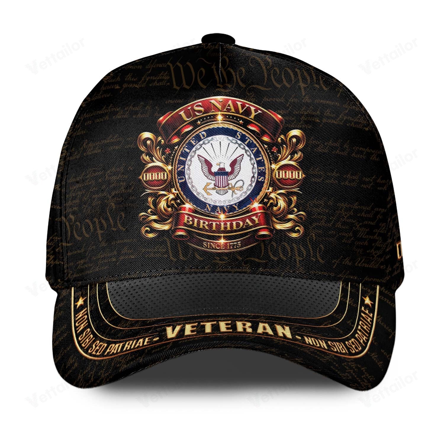 Customized 250th Navy Birthday Hat All Over Printed #000457