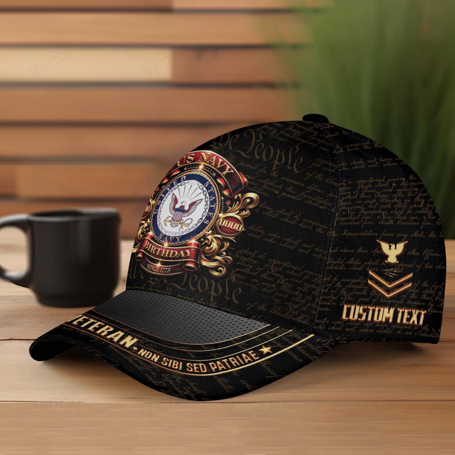 Customized 250th Navy Birthday Hat All Over Printed #000457