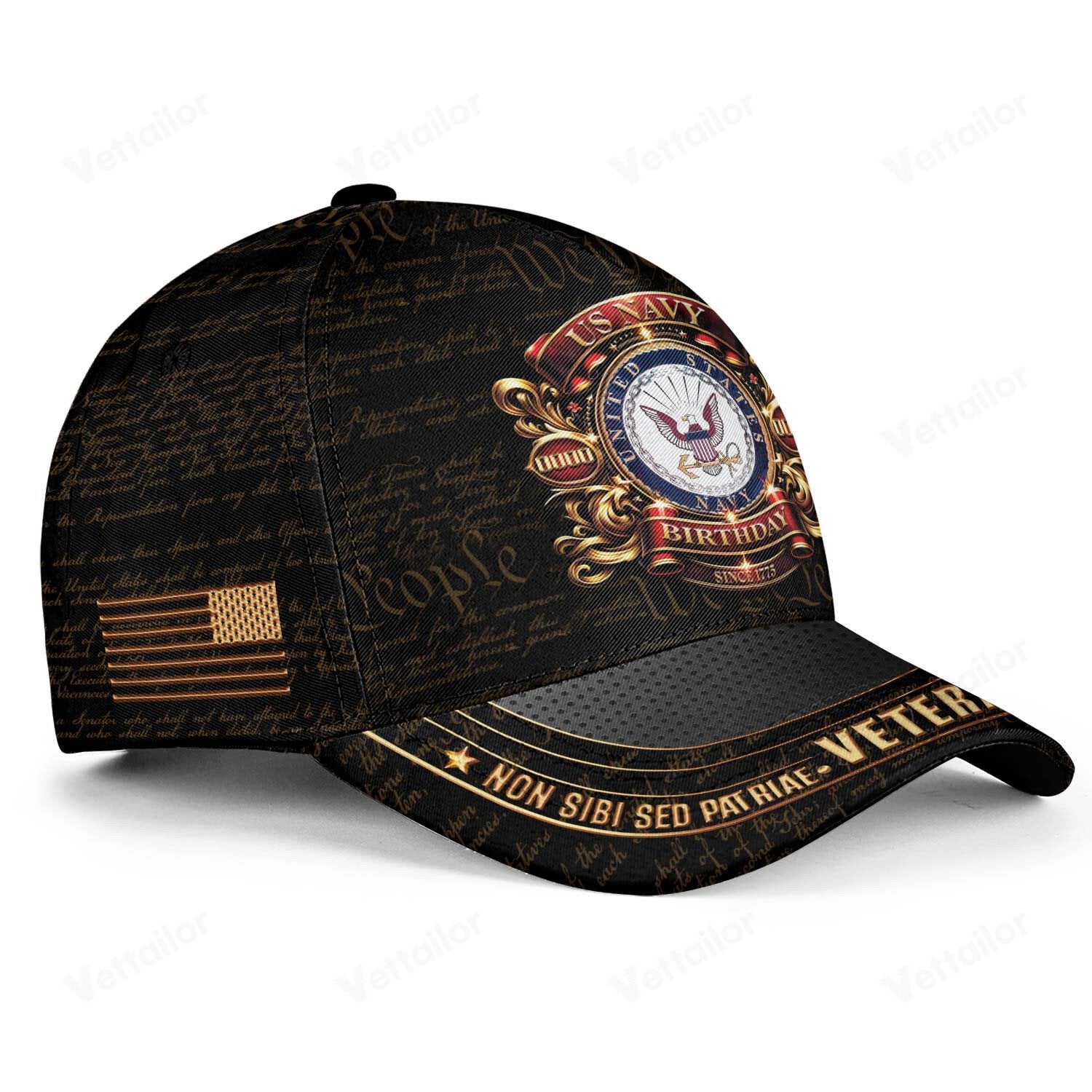 Customized 250th Navy Birthday Hat All Over Printed #000457