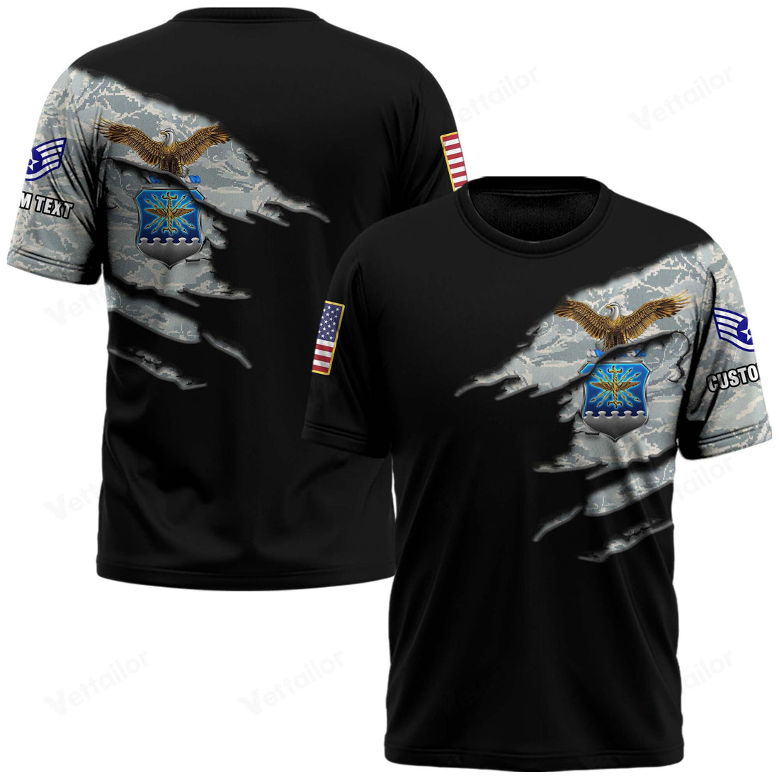 Customized U.S. Air Force Camouflage T-Shirt #000529