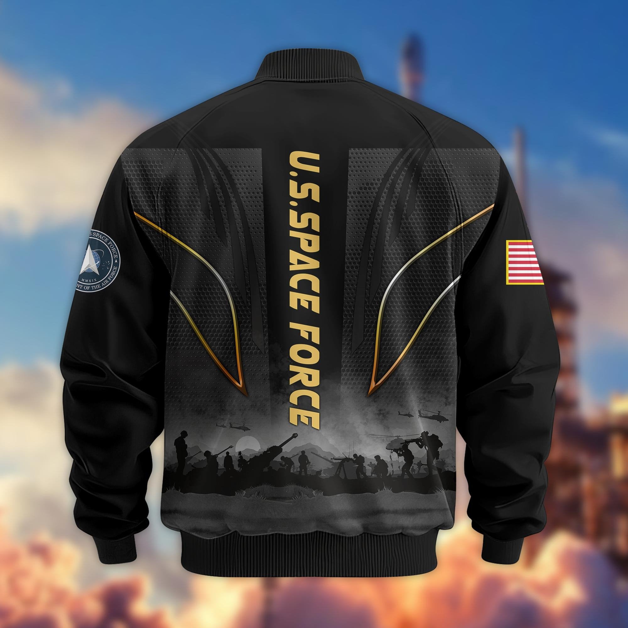 Premium US Veterans Bomber Jacket BPHN110811, Gifts For US Veterans, Gifts On Father's Day, Veterans Day.