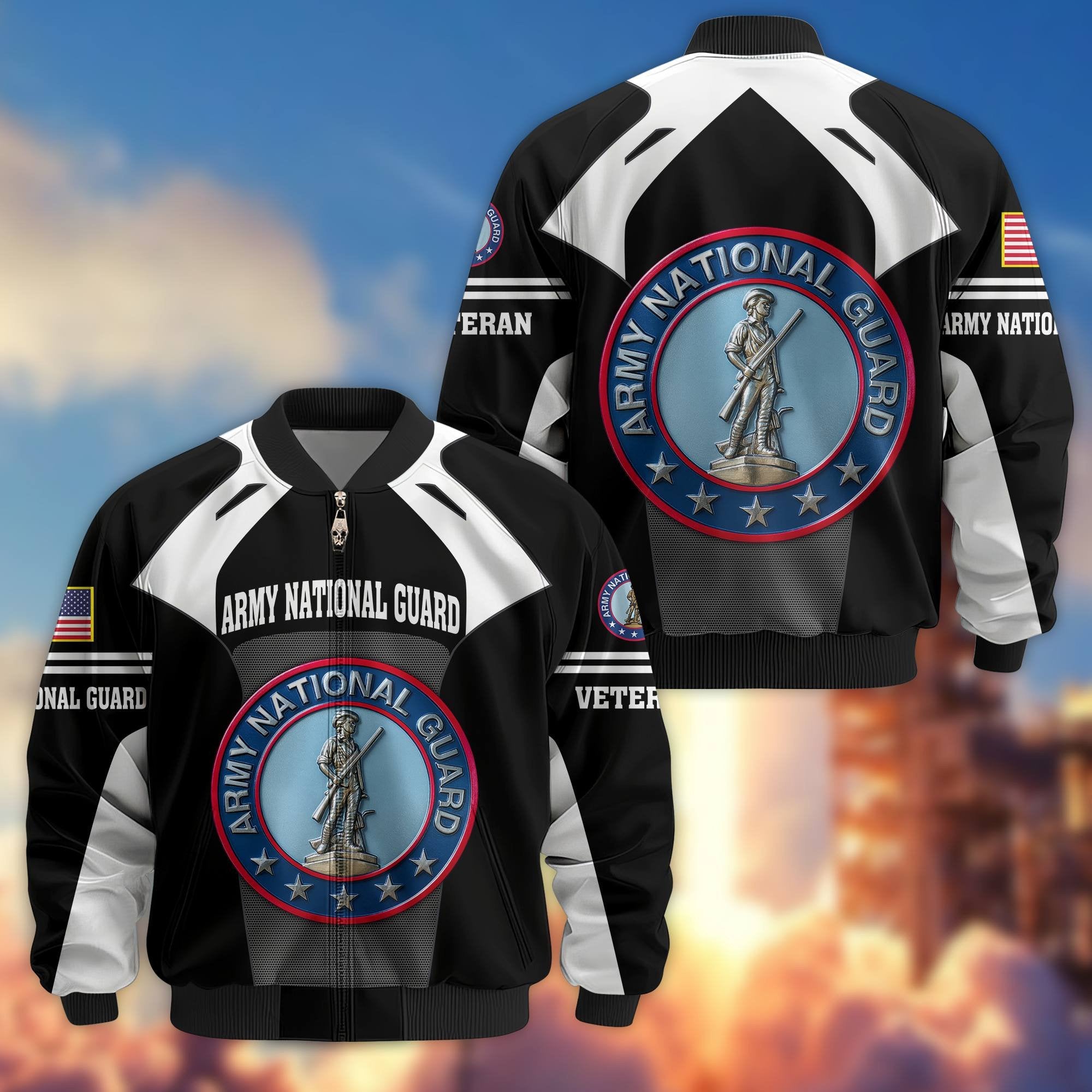 Premium US Veterans Bomber Jacket BPHN200811, Gifts For US Veterans, Gifts On Father's Day, Veterans Day.