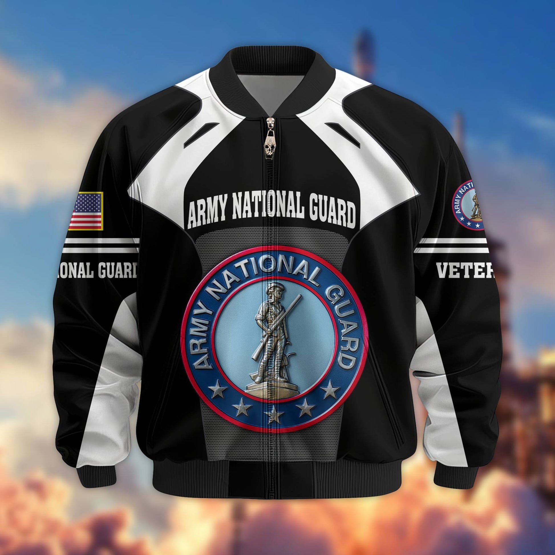 Premium US Veterans Bomber Jacket BPHN200811, Gifts For US Veterans, Gifts On Father's Day, Veterans Day.