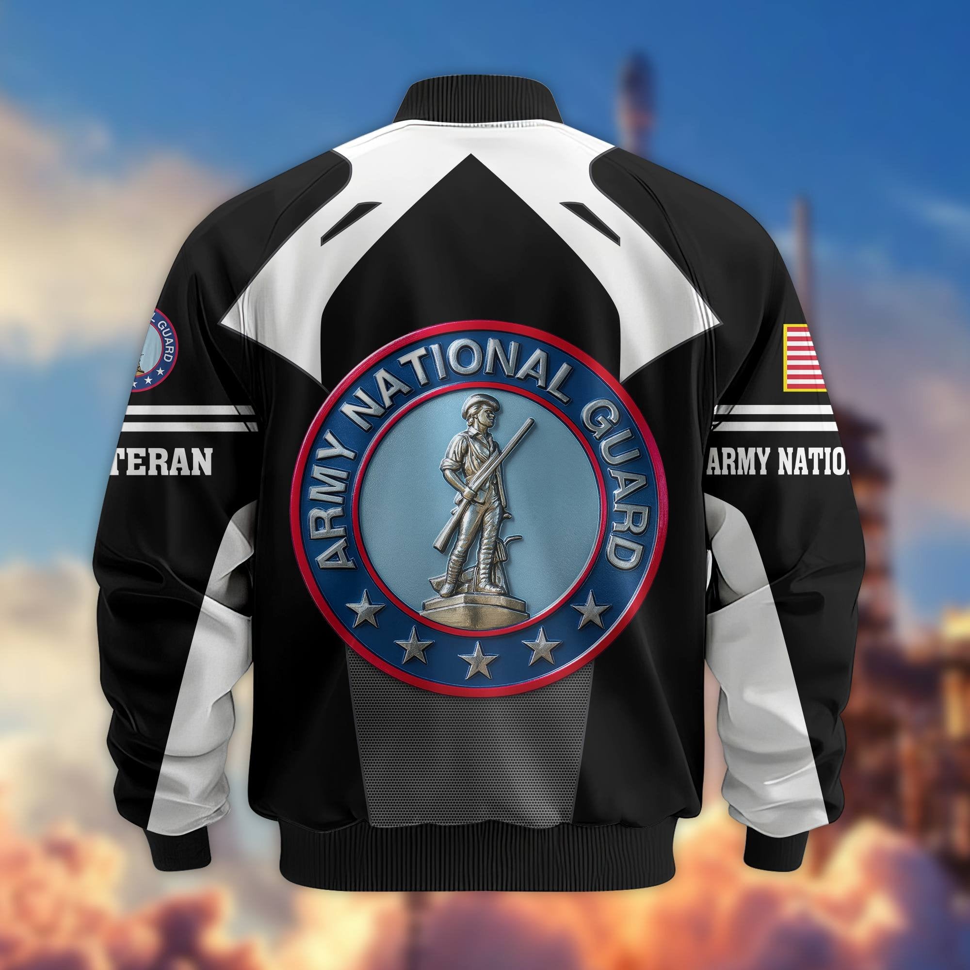 Premium US Veterans Bomber Jacket BPHN200811, Gifts For US Veterans, Gifts On Father's Day, Veterans Day.