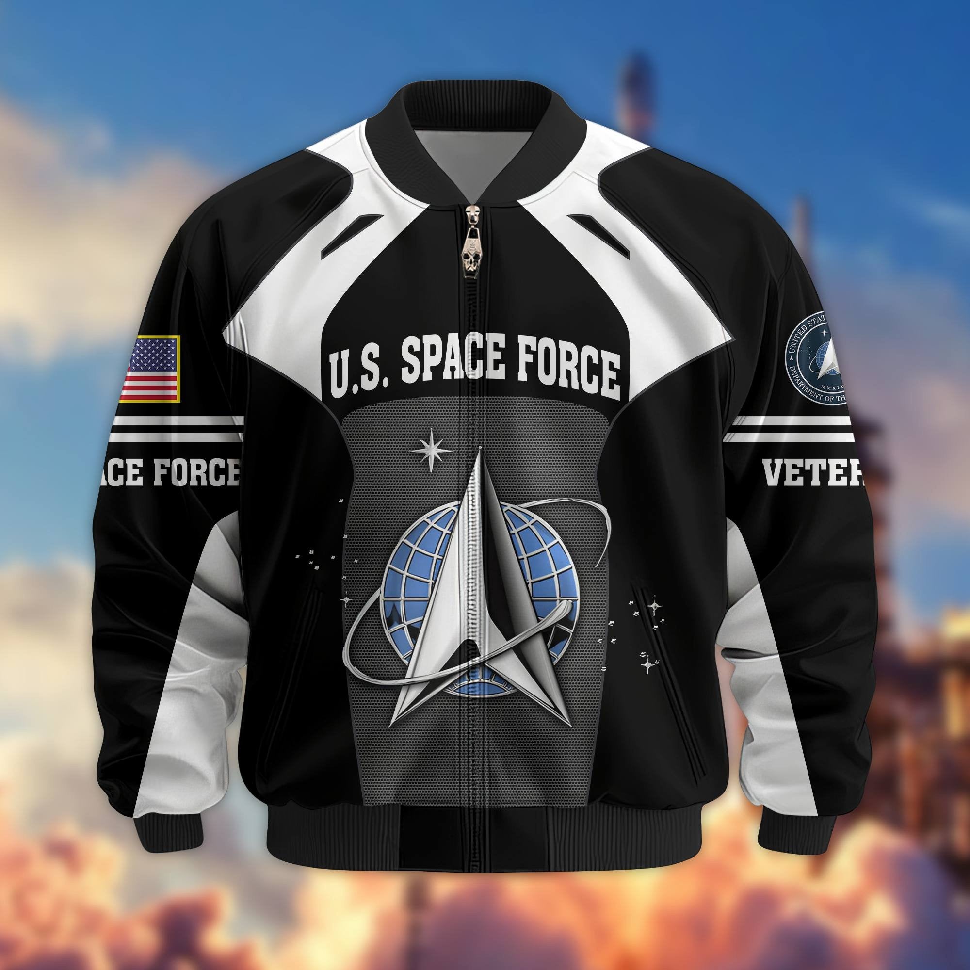 Premium US Veterans Bomber Jacket BPHN200811, Gifts For US Veterans, Gifts On Father's Day, Veterans Day.