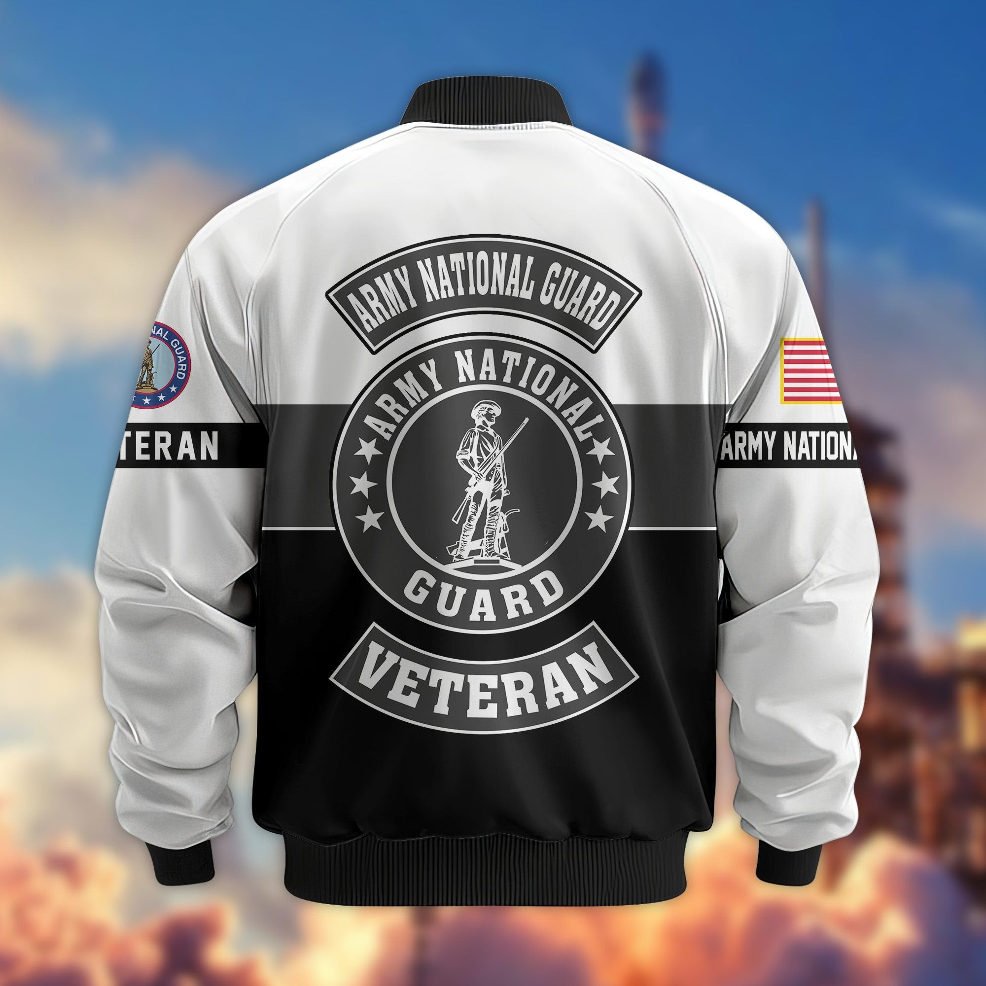 Premium US Veterans Bomber Jacket BPHN180913, Gifts For US Veterans, Gifts On Father's Day, Veterans Day.