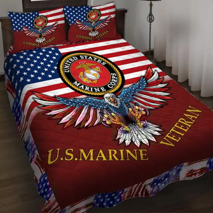 Premium Multiple US Military Services Veteran Bedding Set