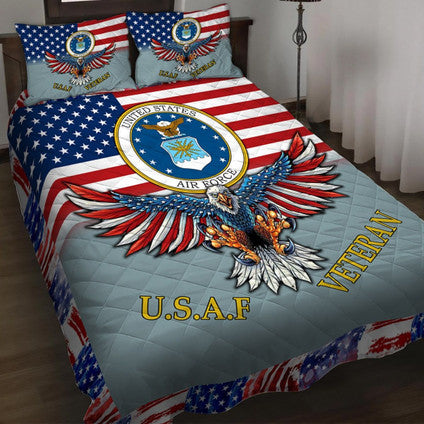 Premium Multiple US Military Services Veteran Bedding Set
