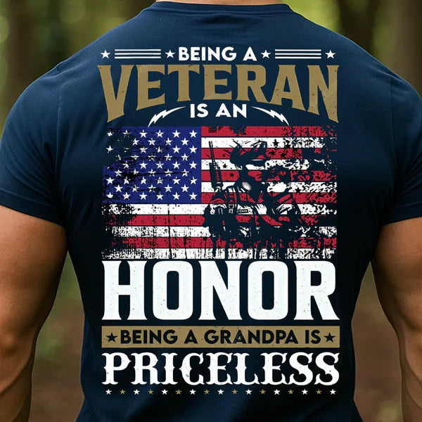 Veteran Legacy Tee -  Proud Grandpa Shirt