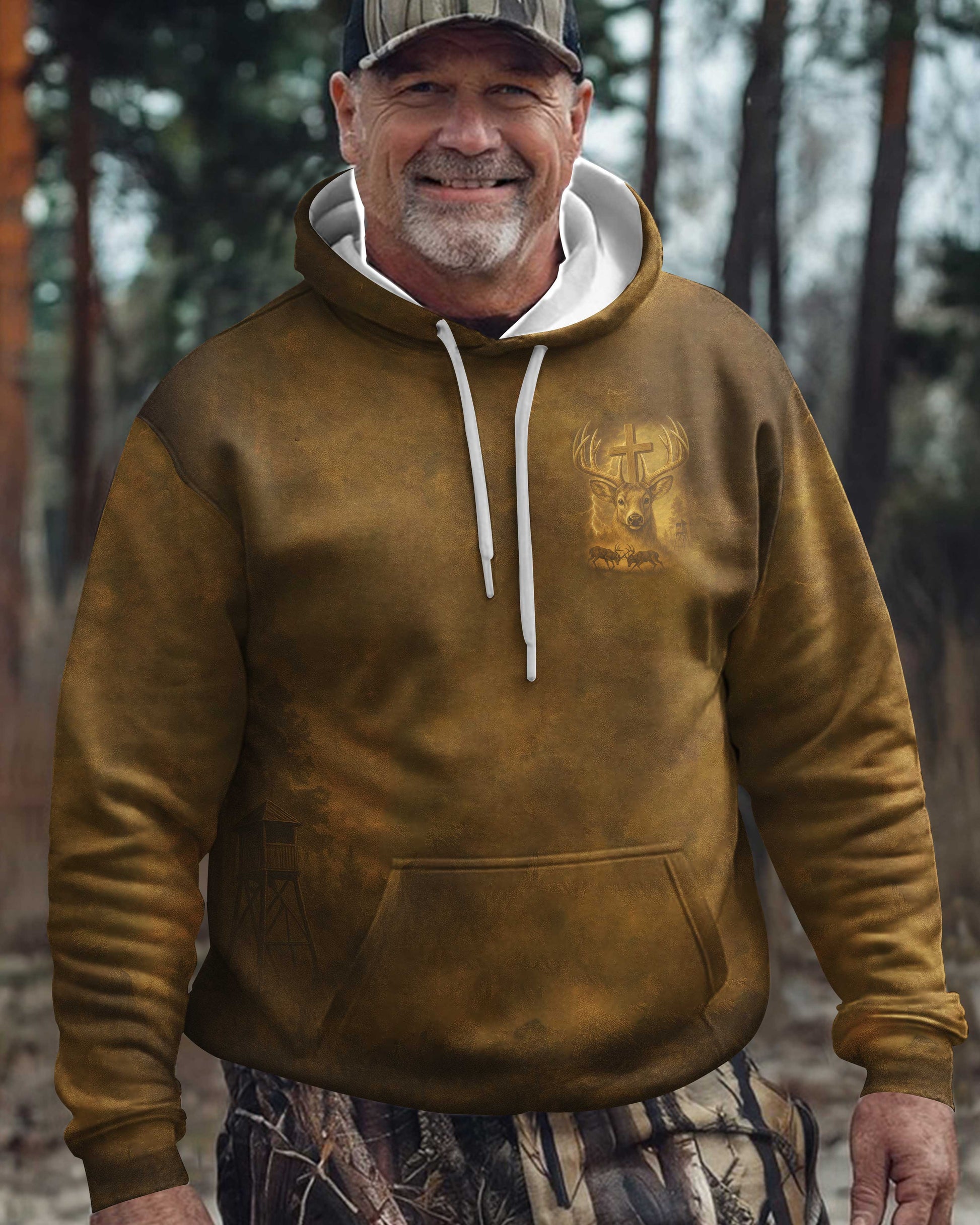 I've Got Hunting In My Veins And Jesus In My Heart All Over Print T-Shirt