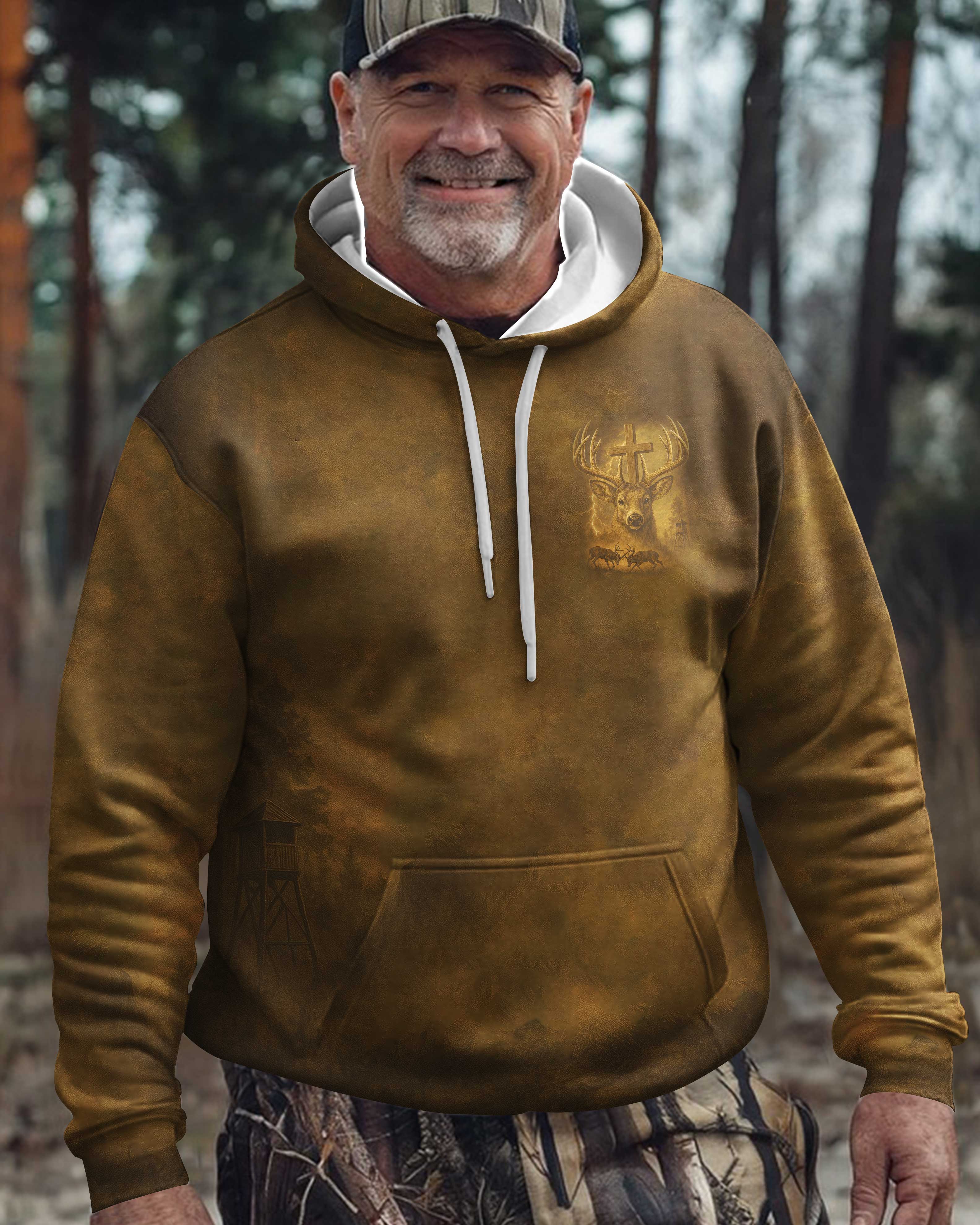 I've Got Hunting In My Veins And Jesus In My Heart All Over Print T-Shirt