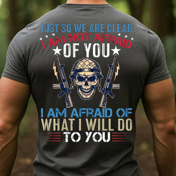BOLD MILITARY SKULL VETERAN TEE FOR MEN