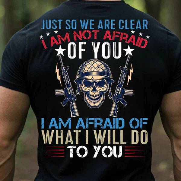 BOLD MILITARY SKULL VETERAN TEE FOR MEN