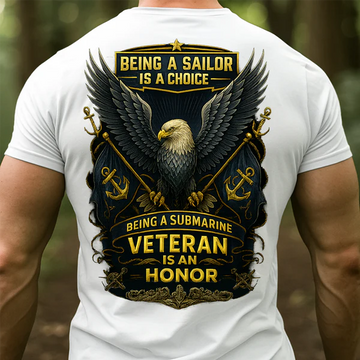 PROUD US NAVY SAILOR MILITARY EAGLE TEE