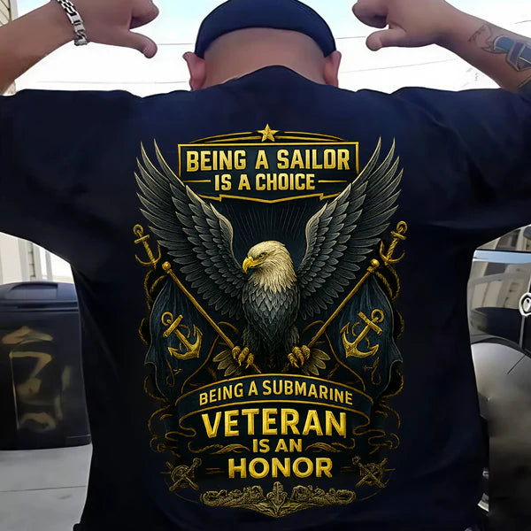 PROUD US NAVY SAILOR MILITARY EAGLE TEE