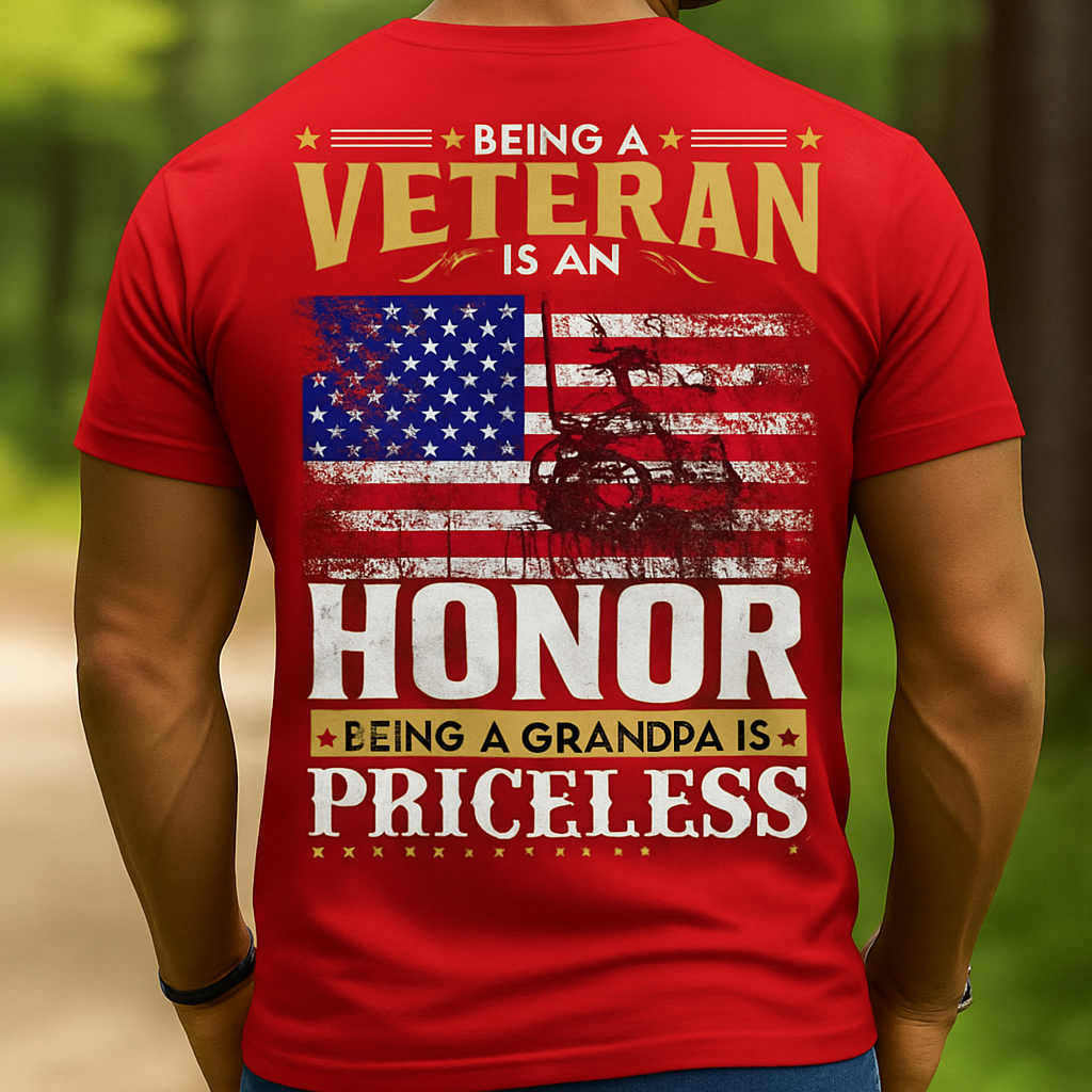 Veteran Legacy Tee -  Proud Grandpa Shirt