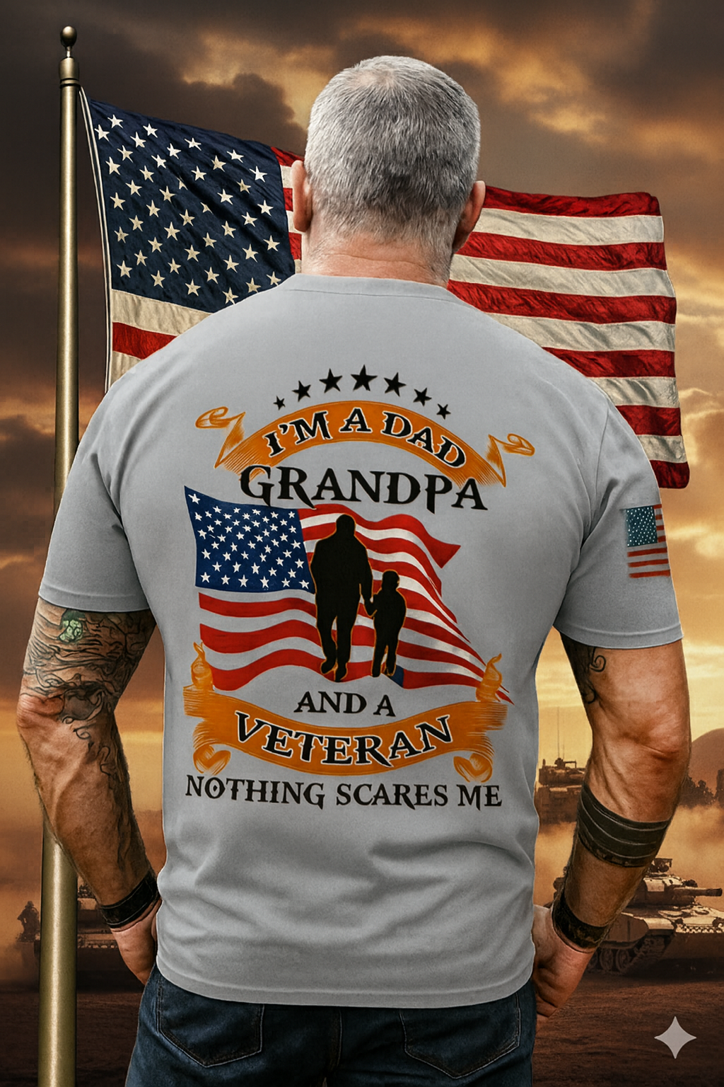 Unique U.S. Veteran T-Shirt PVC170202