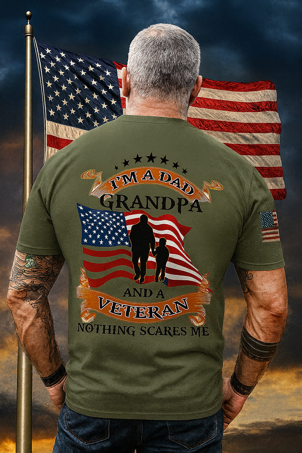 Unique U.S. Veteran T-Shirt PVC170202