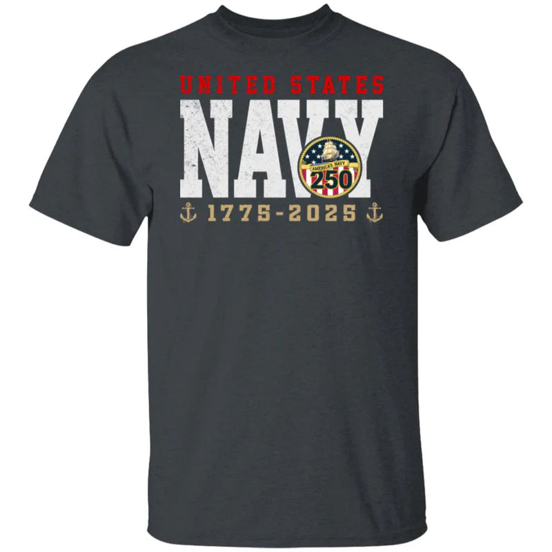 US Navy 250 America's Navy Front T-Shirt