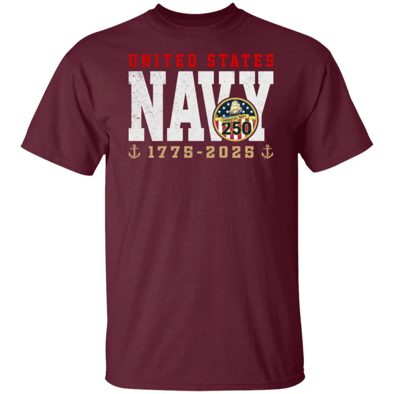 US Navy 250 America's Navy Front T-Shirt
