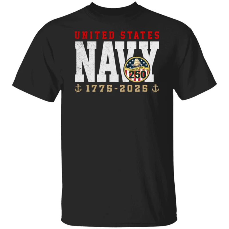 US Navy 250 America's Navy Front T-Shirt
