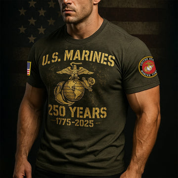 Premium USMC T-Shirt  - 250th Anniversary Marine Corps