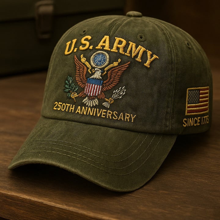 Premium 250th Anniversary Of The Army Embroidered Hats
