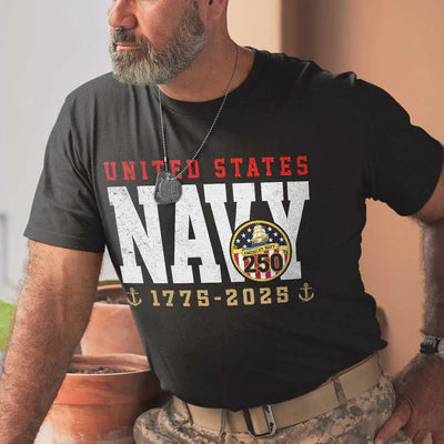 US Navy 250 America's Navy Front T-Shirt