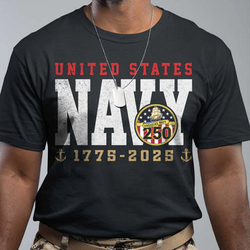 US Navy 250 America's Navy Front T-Shirt