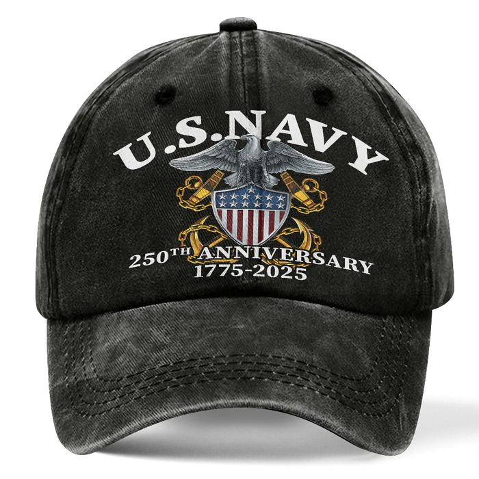 NAVY 250TH ANNIVERSARY WASHED CAP