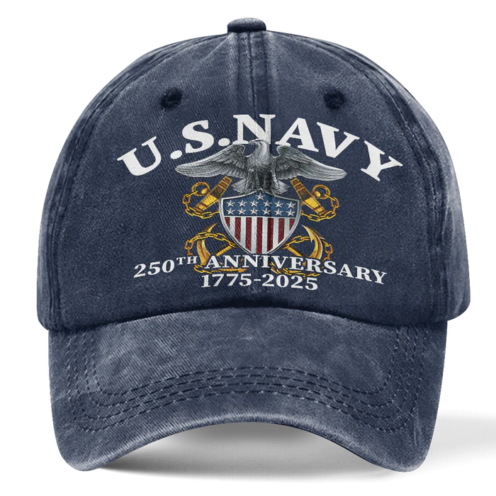 NAVY 250TH ANNIVERSARY WASHED CAP