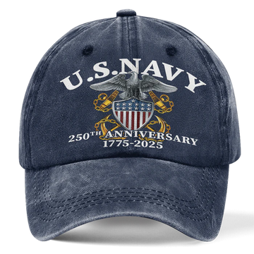 NAVY 250TH ANNIVERSARY WASHED CAP