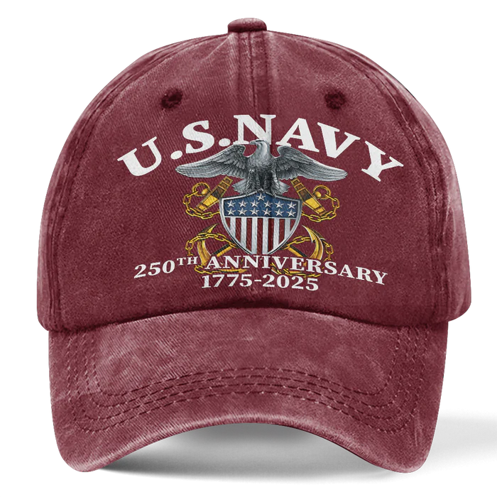 NAVY 250TH ANNIVERSARY WASHED CAP