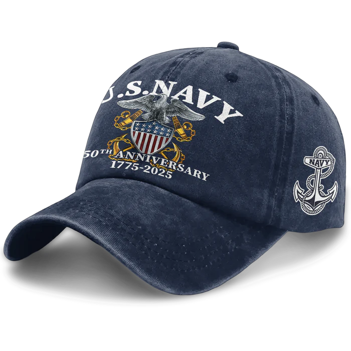 NAVY 250TH ANNIVERSARY WASHED CAP