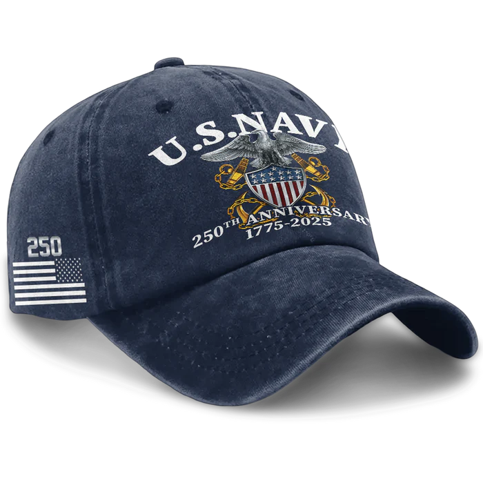 NAVY 250TH ANNIVERSARY WASHED CAP