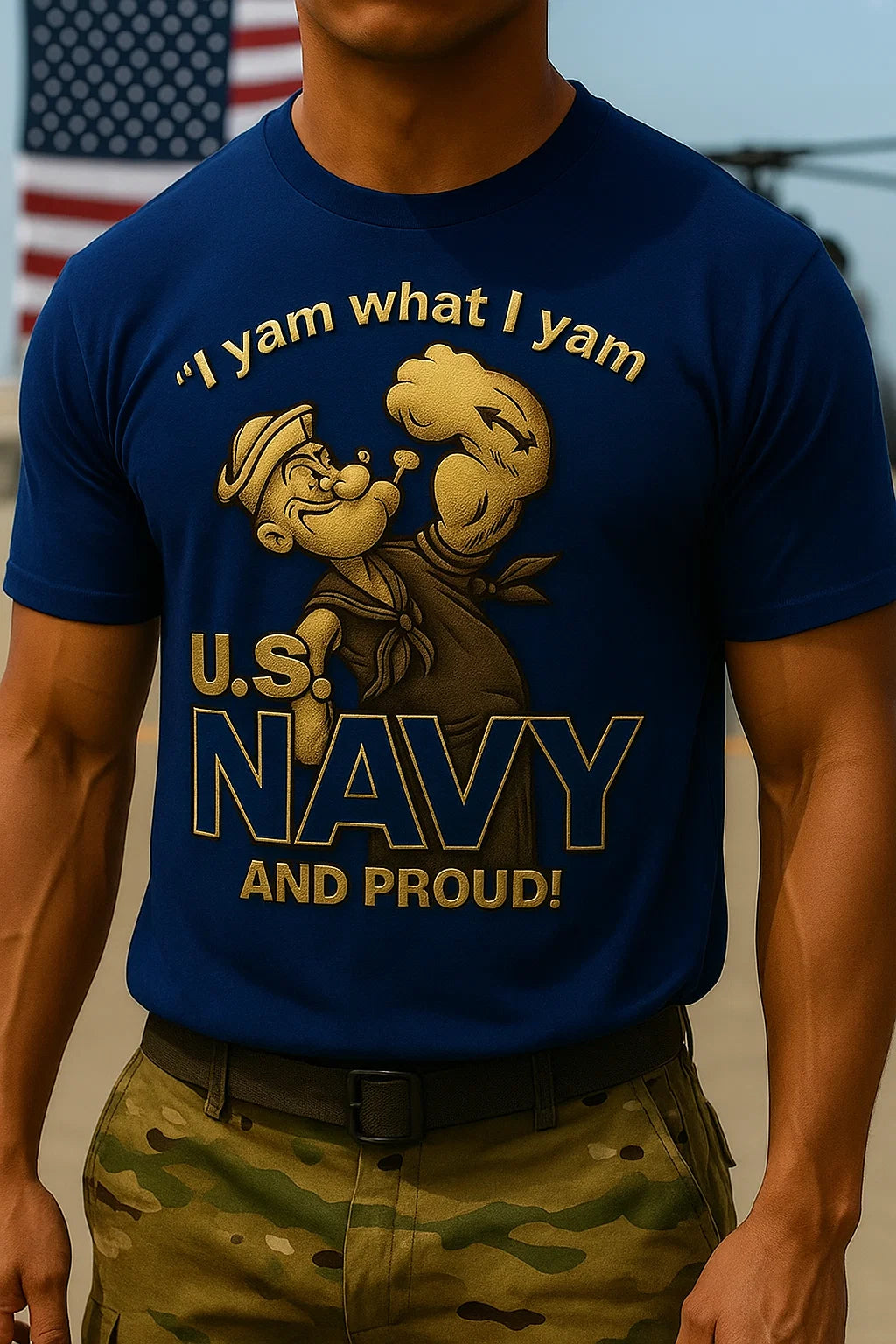250th Anniversary Navy Commemorative Short Sleeve T-Shirt