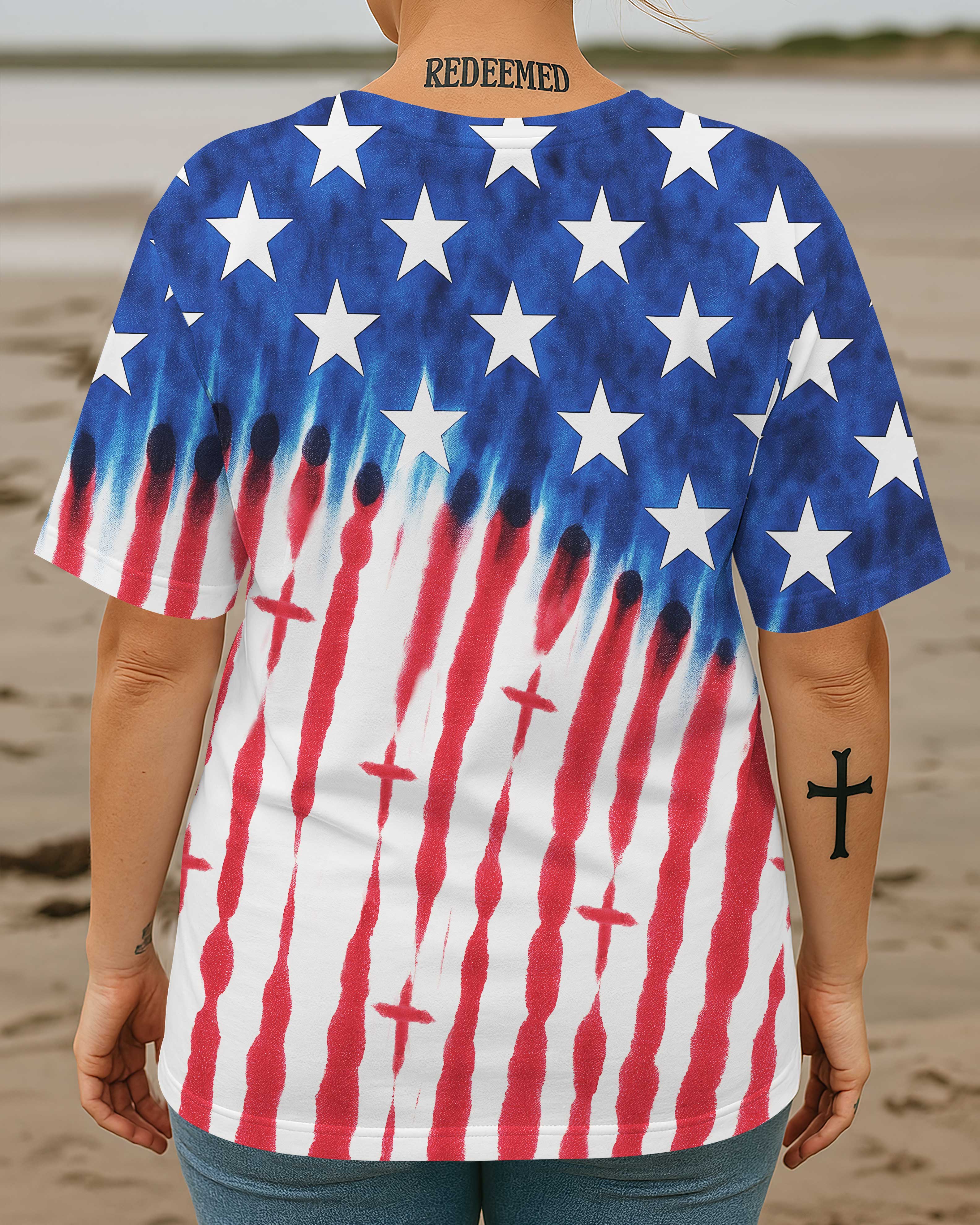Faith In The Flag All Over Print T-Shirt