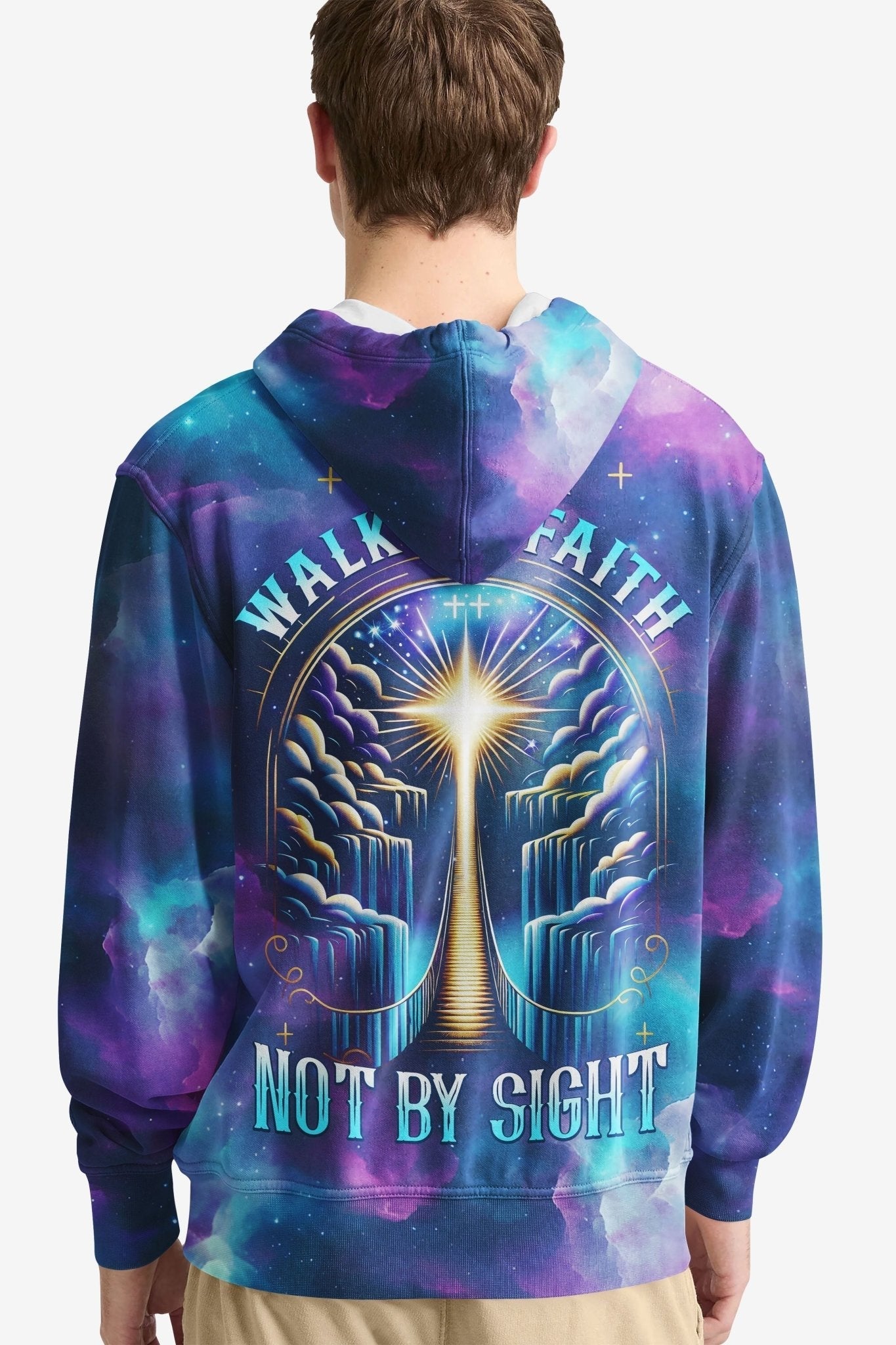 For We Walk By Faith Not By Sight All Over Print Hoodie