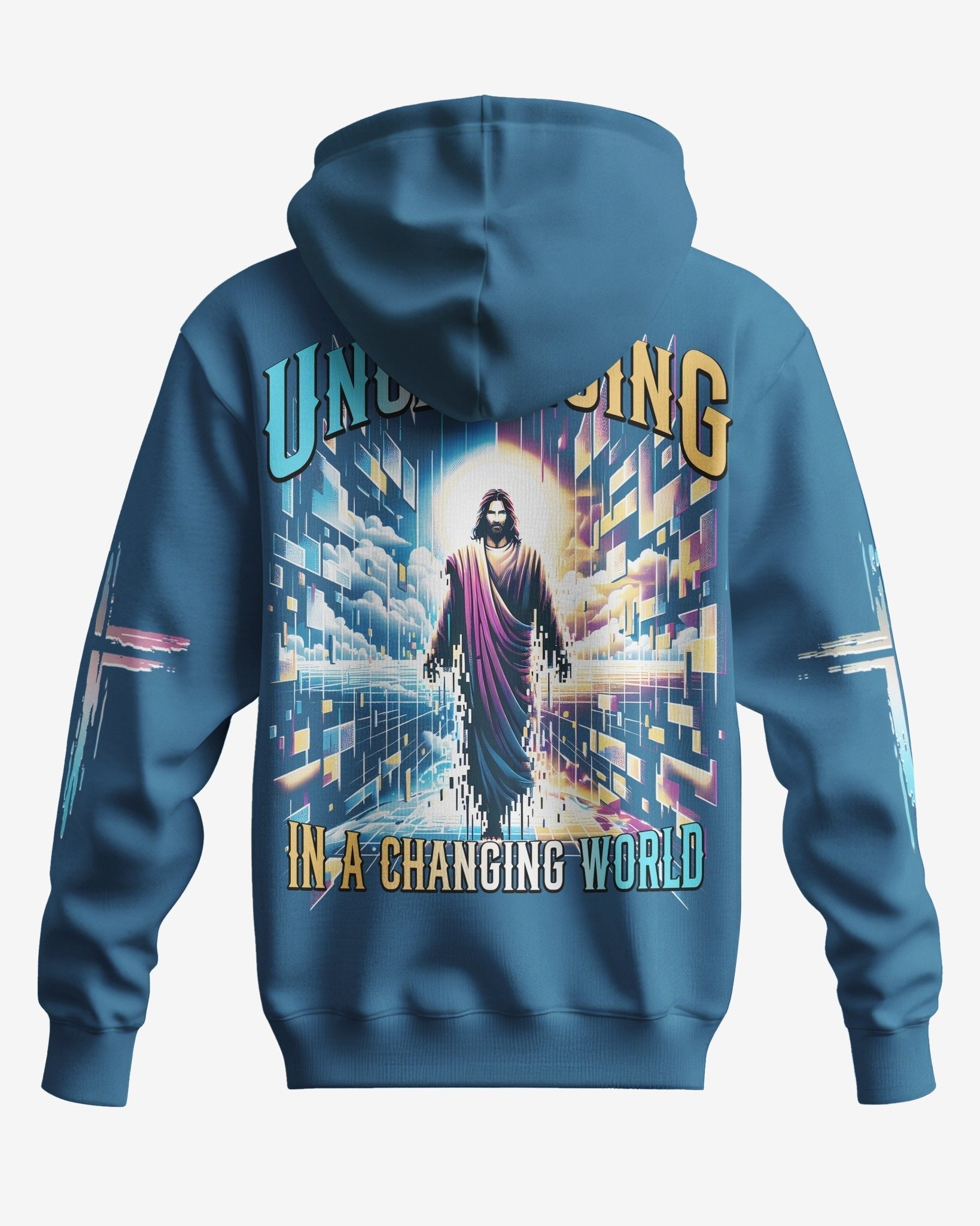 Unchanging In A Changing World All Over Print Zip Hoodie