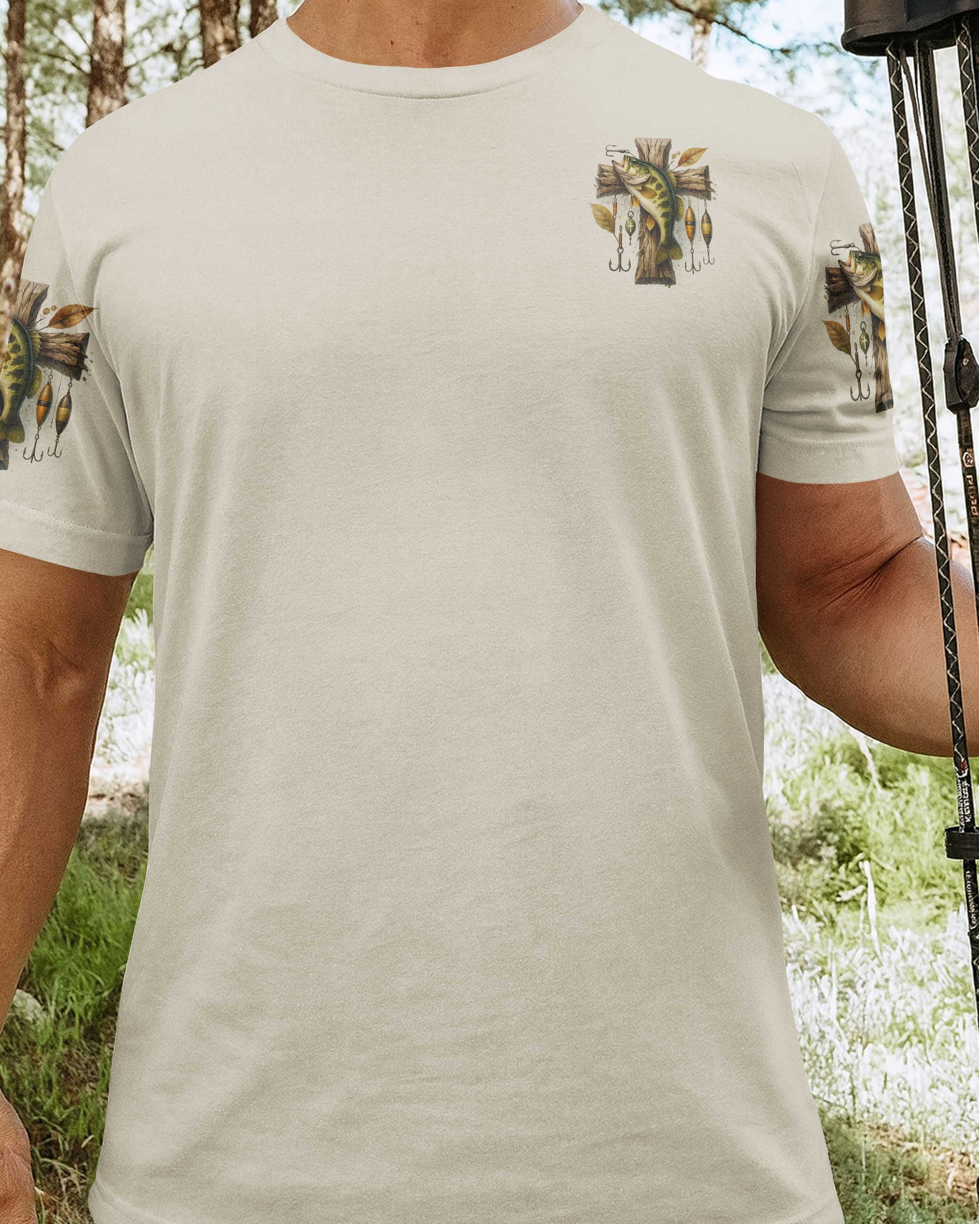 God Created Bass So Everyone Could Fish Then He Created Walleye To Separate The Men From The Boys All Over Print T-Shirt