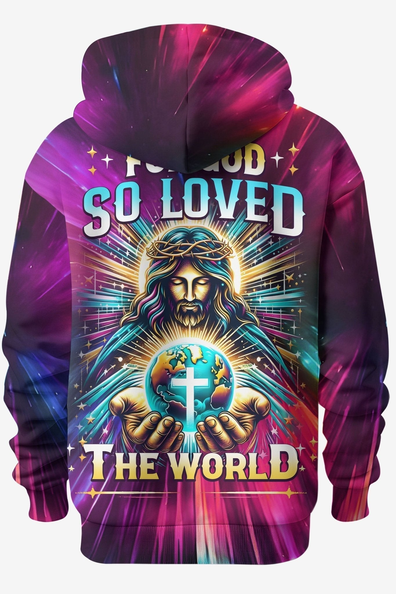 For God So Loved The World All Over Print Hoodie